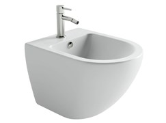 CERAMICA NOVA Подвесное биде Метрополь (Metropol), 1 отверстие под смеситель, с крепежом для полностью скрытого монтажа, цвет белый матовый CN4003MW