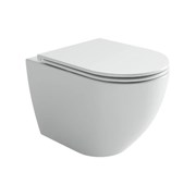 CERAMICA NOVA Унитаз подвесной Амато (Amato), смыв торнадо, 54x36x37, крышка - сиденье из дюропласта с микролифтом и функцией быстрого снятия, скрытые крепления, цвет белый, арт CN4013T CN4013T