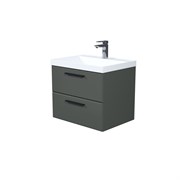 IDDIS Тумба с умывальником, подвесная, 60 см, серый, Слайд Икс (Slide X), SLX60G0i95K подходит умыв. 4516000i28 SLX60G0i95K