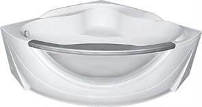 1MARKA Grand Luxe Ванна угловая, с рамой и панелью, белая, 155x155