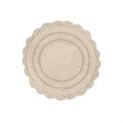 IDDIS Коврик для ванной комнаты, 65 см, круг, хлопок, бежевый, DR03C65i12 DR03C65i12