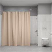 IDDIS P01PE24i11, Штора для ванной, 200x240 см, полиэтилен (PE), бежевый, ID P01PE24i11