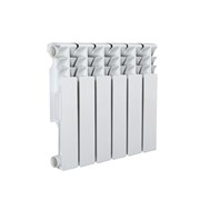 AZARIO Радиатор биметаллический BM350/80 6 секций, белый (BM350/80/6) BM350/80/6