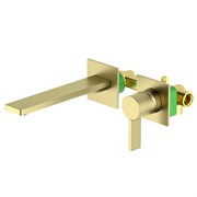 TIMO Смеситель для раковины встроенный Caisa золото матовое (9072/17SM) 9072/17SM