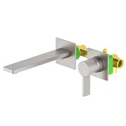TIMO Смеситель для раковины встроенный Caisa никель (9072/13SM) 9072/13SM