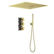 TIMO Душевая система встроенная с термостатом Caisa золото матовое (SX-9029/17SM) SX-9029/17SM