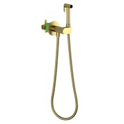 TIMO Смеситель встроенный с гигиеническим душем Caisa золото матовое (9137/17SM) 9137/17SM