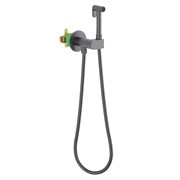 TIMO Смеситель встроенный с гигиеническим душем Caisa черное золото (9137/18SM) 9137/18SM