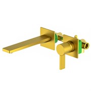 TIMO Смеситель для раковины встроенный Caisa золото шлифованное (9072/20SM) 9072/20SM