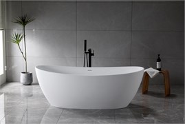 BELBAGNO Ванна из искусственного камня Solid Surface 1800x850x635, BB-UNIQUE-180-85-64-SSB BB-UNIQUE-180-85-64-SSB