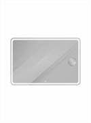 BELBAGNO Зеркало с встроенным светильником, сенсорным выключателем и линзой SPC-MAR-1200-800-LED-TCH-LNZ, 12V, 220-240V, 1200x30x800 SPC-MAR-1200-800-LED-TCH-LNZ