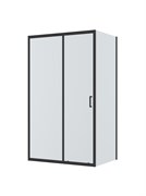 BELBAGNO Uno-195 Душевой уголок прямоугольный размер 110x100 см, двери раздвижные, профиль - черный матовый / стекло - прозрачное UNO-195-AH-1-110/100-C-NERO