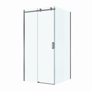 BELBAGNO Soft Close-2 Душевой уголок квадратный размер 100x100 см профиль - оружейная сталь / стекло - прозрачное, двери раздвижные SOFT_CLOSE-2-A-1-100-C-GM