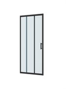 BELBAGNO Uno-195 Душевая дверь в нишу ширина 120 см, двери раздвижные, профиль - черный матовый / стекло - прозрачное UNO-195-BF-3-120-C-NERO
