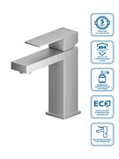 BELBAGNO KRAFT Смеситель для раковины без донного клапана, сатин KRAFT-LVM-IN-W0 KRAFT-LVM-IN-W0