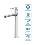 BELBAGNO BOHEME Смеситель для накладной раковины без донного клапана, хром BOHEME-LMC-CRM-W0 BOHEME-LMC-CRM-W0