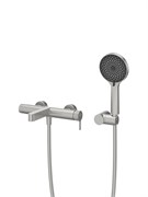 BELBAGNO DELTA2.0 Смеситель для ванны и душа в комплекте с ручным душем, шлангом и держателем, сатин DEL2.0-VASM-IN DEL2.0-VASM-IN