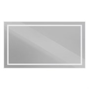 BELBAGNO Зеркало в алюминиевой раме со встроенным светильником и сенсорным выключателем по периметру рамы, SPC-KRAFT-1400-800-SENS-AL, 1400x800x32 мм SPC-KRAFT-1400-800-SENS-AL