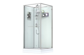 TIMO Premium Душевая кабина квадратная размер 90x90 см профиль - хром / стекло - прозрачное ILMA609