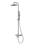 CEZARES SLIDER-CVD-GM Душевая стойка со смесителем и изливом, оружейная сталь SLIDER-CVD-GM