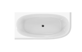 CEZARES Lux Акриловая ванна угловая левая размер 165x80 см, белый CZR-LUX-CORNER-165-80-58-L