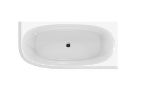 CEZARES Lux Акриловая ванна угловая правая размер 165x80 см, белый CZR-LUX-CORNER-165-80-58-R