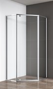 CEZARES ECO-O-P-1-C-Cr Душевой уголок пятиугольный двери распашные, стекло 6 мм, устанавливается на левую или правую стороны