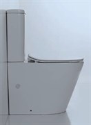 ESBANO ALAGON Безободковый напольный унитаз, сиденье ультратонкое, быстросьемное с микролифтом, нижний подвод воды, 610x360x830