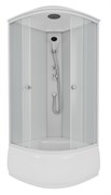 NIAGARA Eco Душевая кабина NG-8308-14 (900х900х2100) высокий поддон (40 см), стекло МАТОВОЕ белые профиля