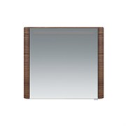 AM.PM Sensation, зеркало, зеркальный шкаф, левый, 80 см, с подсветкой, орех, текстурированная