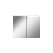 AM.PM SPIRIT 2.0, Зеркальный шкаф с LED-подсветкой, 80 см, цвет: белый, глянец