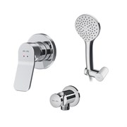 AM.PM X-Joy, набор: см-ль д/душа, душевой набор ( ручн.душ 110 мм, 1 режим), шланговое присоеди FB85A2H000
