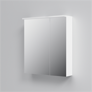 AM.PM SPIRIT 2.0, Зеркальный шкаф с LED-подсветкой, правый, 60 см, цвет: белый, глянец