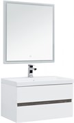 AQUANET Беркли 80 Комплект мебели для ванной комнаты (зеркало белое)