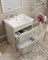 SANVIT Прованс Тумба напольная для ванной комнаты с раковиной, 2 выдвижных ящика - фото 100934