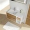 SANVIT Мэри-4  Тумба напольная для ванной комнаты с раковиной с левым или правым смещением, 2 выдвижных ящика и 2 открытых ниши - фото 100940
