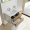 SANVIT Мэри-4  Тумба напольная для ванной комнаты с раковиной с левым или правым смещением, 2 выдвижных ящика и 2 открытых ниши - фото 100941