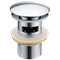 GID Донный клапан CH100-1 Хром с переливом, ширина 7,5 см - фото 104672