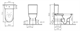 VITRA Унитаз Conforma для людей с ограниченными возможностями, 75 см 5816B003-0087 - фото 107187