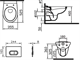 VITRA Комплект: подвесной унитаз Normus со скрытой системой смыва на 3/6 л, стандартное сиденье с металлическими петлями, 740-0580 панель системы смыва с механическими кнопками, цвет хром (панель управления двойная) - фото 107340