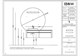 BLACK&WHITE Мебель U915.1400L основной шкаф, Blum металлический ящик, керамогранит / раковина (1400x545x400) - фото 108938