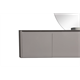 BLACK&WHITE Мебель U915.1400R основной шкаф, Blum металлический ящик, керамогранит / раковина (1400x545x400) - фото 108942