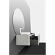 BLACK&WHITE Мебель U915.1600L основной шкаф, Blum металлический ящик, керамогранит / раковина (1594x545x400) - фото 108953