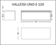 ARMADIART Ящик под столешницу 120см DARK OAK VALLESSI UNO-S ARMADIART-897-120-D - фото 109602