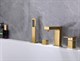 Смеситель ABBER Daheim AF8213G на борт ванны, золото матовое - фото 112876