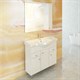 COMFORTY Зеркало-шкаф "Сочи-85" белый глянец - фото 114579