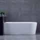 VINCEA Ванна акриловая VBT-402-1700L, 1700*800*580, цвет белый, левая, слив-перелив в комплекте, хром VBT-402-1700L