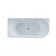 VINCEA Ванна акриловая VBT-402-1700L, 1700*800*580, цвет белый, левая, слив-перелив в комплекте, хром VBT-402-1700L