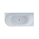 VINCEA Ванна акриловая VBT-402-1700R, 1700*800*580, цвет белый, правая, слив-перелив в комплекте, хром - фото 116655