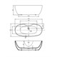 VINCEA Ванна акриловая VBT-405B-1700, 1700*800*580, цвет белый, слив-перелив в комплекте - фото 116668